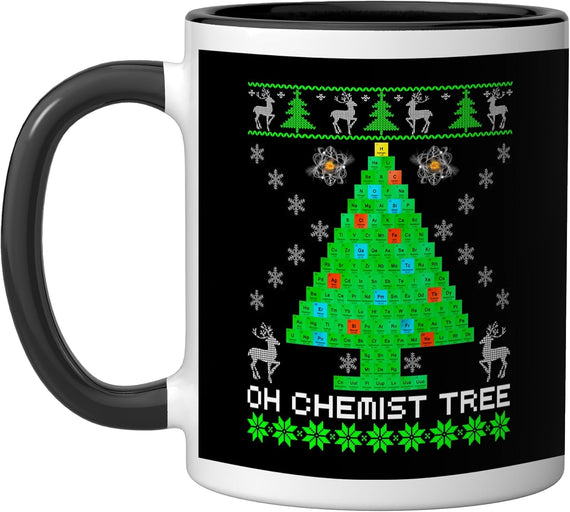 Chemist Tree Christmas Shirt Science Chemistry Physics Ceramic Mug