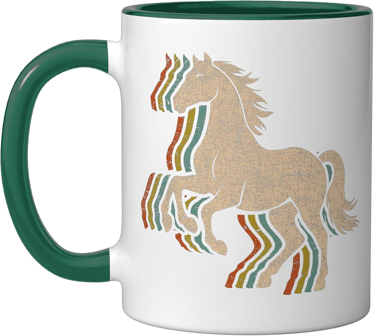 Horse Distressed Vintage Retro Graphic Equestrian #25d10 Ceramic Mug