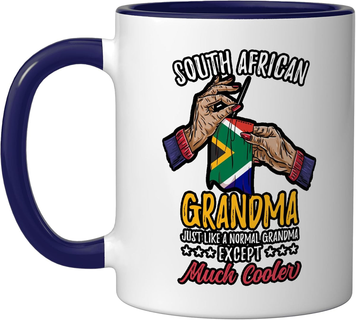 Funny South African Flag Mothers Day South African Grandma Ceramic Mug