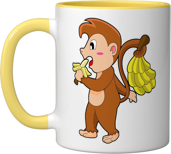 Monkey Banana Ceramic Mug
