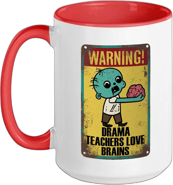 Drama Teachers Halloween Funny Brains Outfit Ceramic Mug