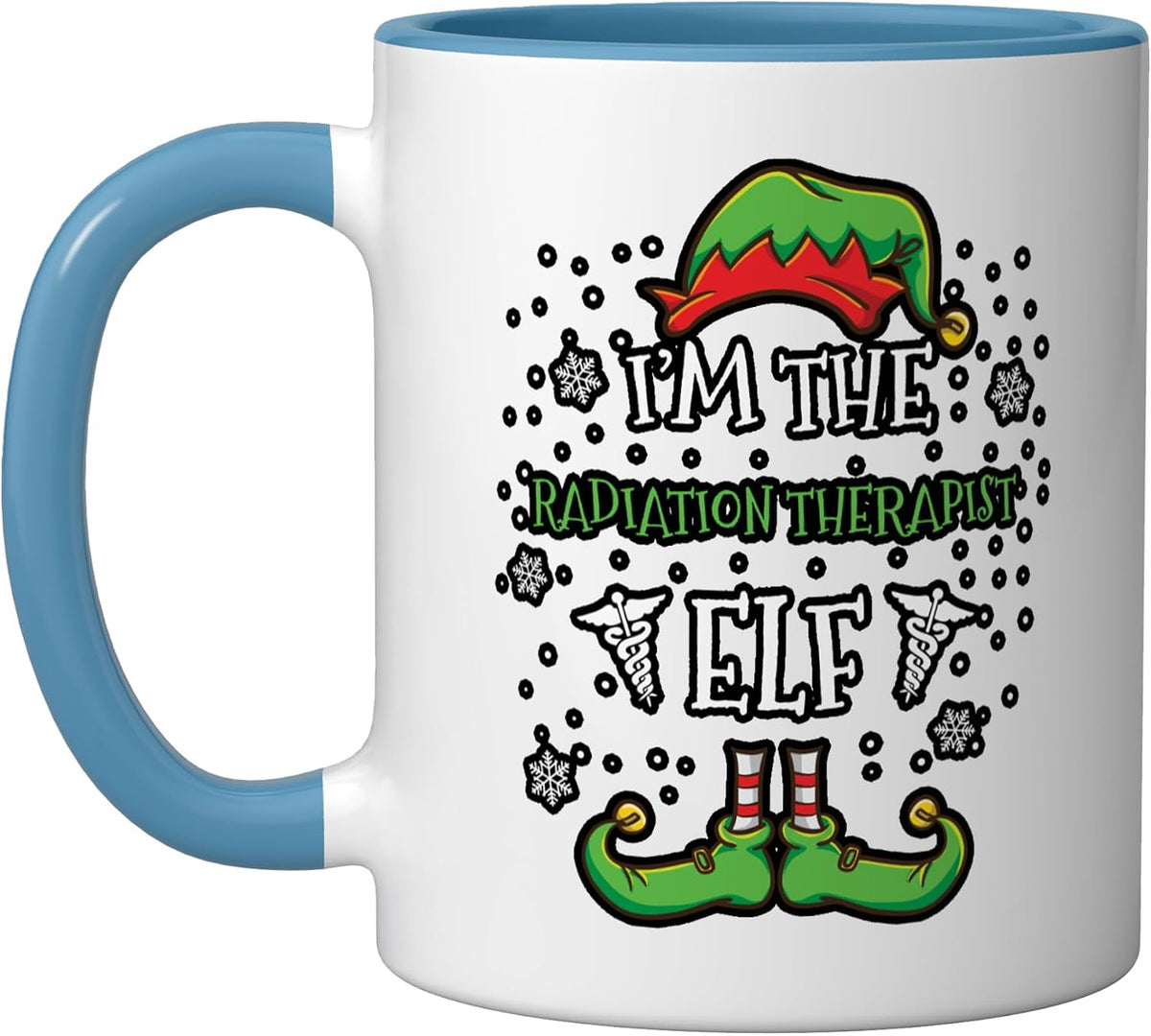 Im the Radiation Therapist Elf Christmas Ceramic Mug