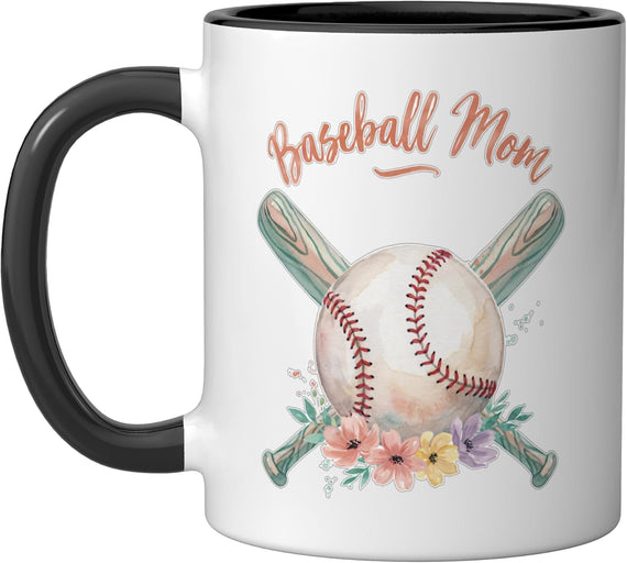 Baseball Mom Christmas Ceramic Mug