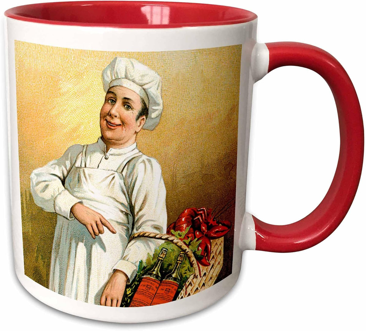 Chef With Fresh Produce Ceramic Mug