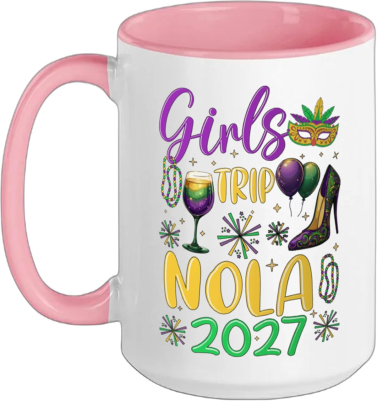 Girls Trip Nola 2027 Mardi Gras New Orleans Ceramic Mug