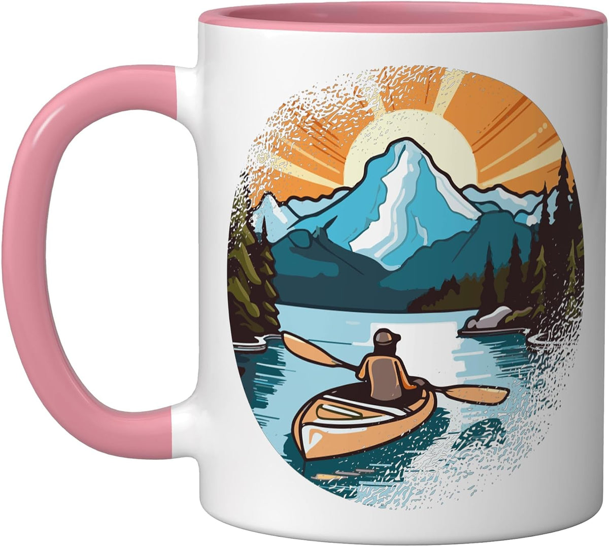 Kayaks Kayaker Paddling-Paddle Canoes-Boating Kayaking Ceramic Mug