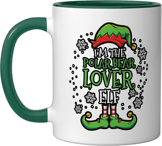 Im The Polar Bear Lover Elf Christmas Ceramic Mug