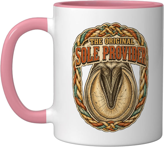 The Original Sole Provider Farrier Hoof Care Art Ceramic Mug