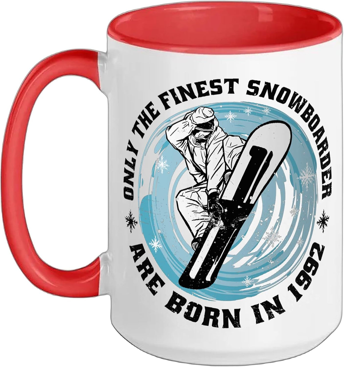 Snowboarder Vintage 1992 Birthday Snowboarding Snowboard Ceramic Mug