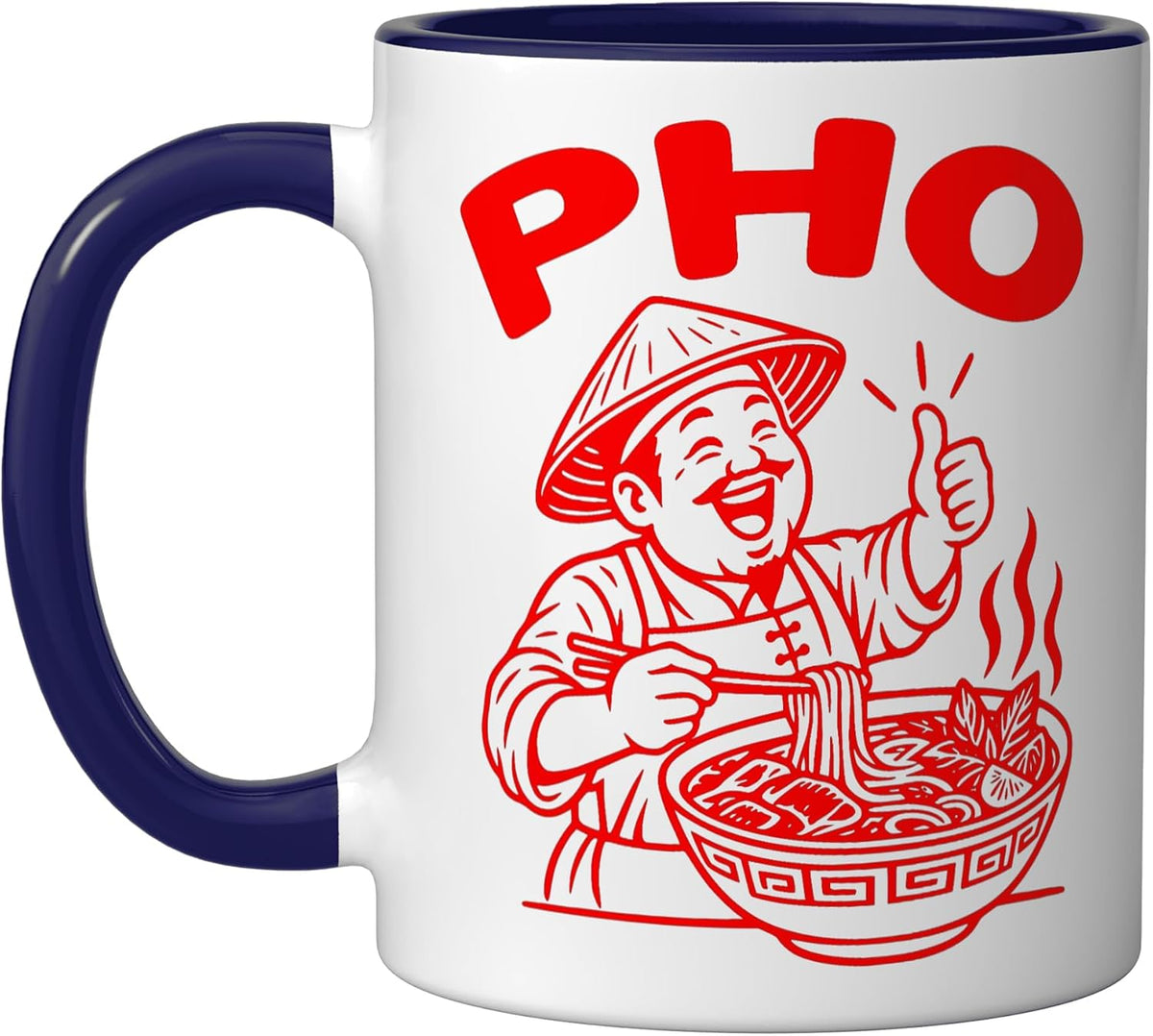 Delicious Pho-Suppe-Koch Graphic Fast Food Vietnam Ceramic Mug