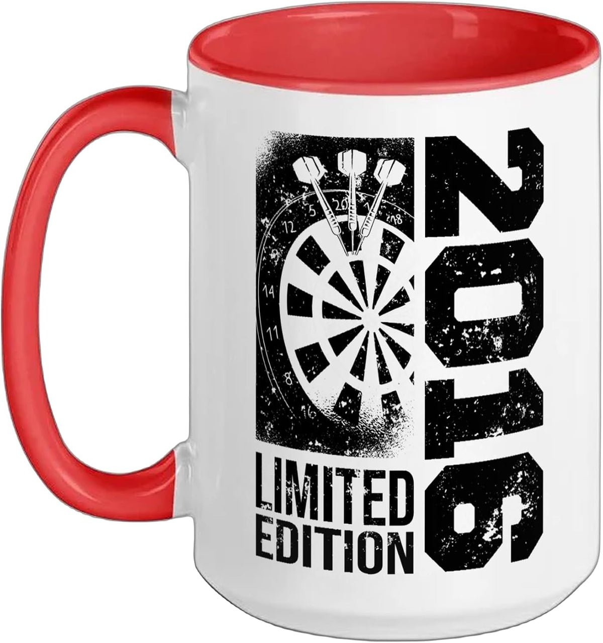 Dart-Player Vintage 2016 Birthday Dart-Game Dartboard Ceramic Mug