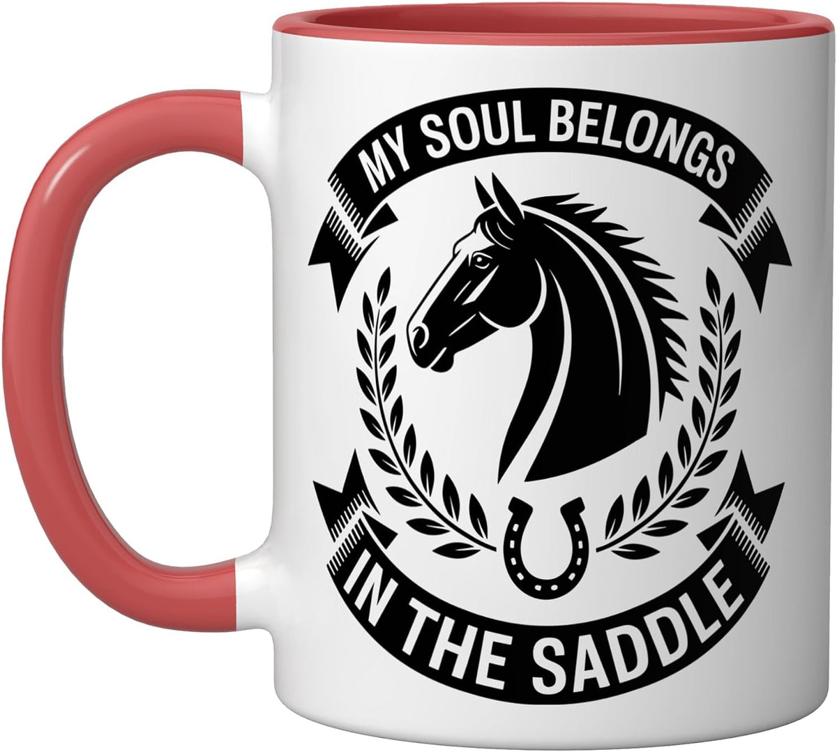 Funny Horseback Riding Equestrian Ceramic Mug