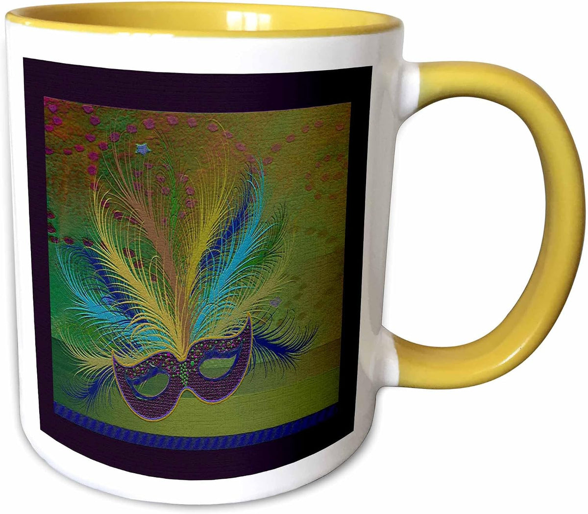 Beverly Turner Mardi Gras Design - Mask Ceramic Mug