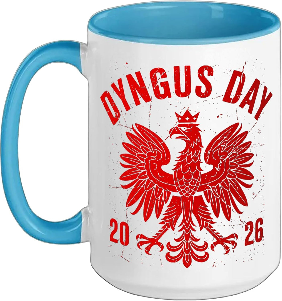 Dyngus Day 2026 Vintage Polish Eagle Poland Falcon Red Ceramic Mug