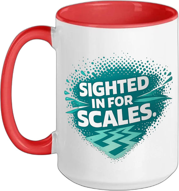 Sighted In For Scales Bowfishing Hunter Funny Ceramic Mug