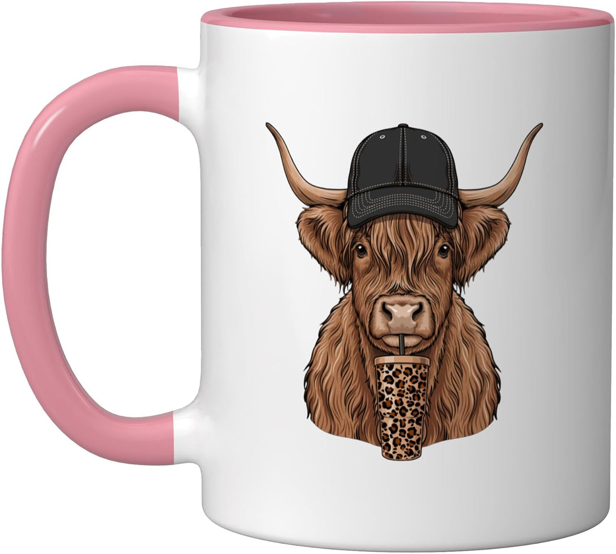 Highland Cow Cute Scottish Highlander Cow Ceramic Mug