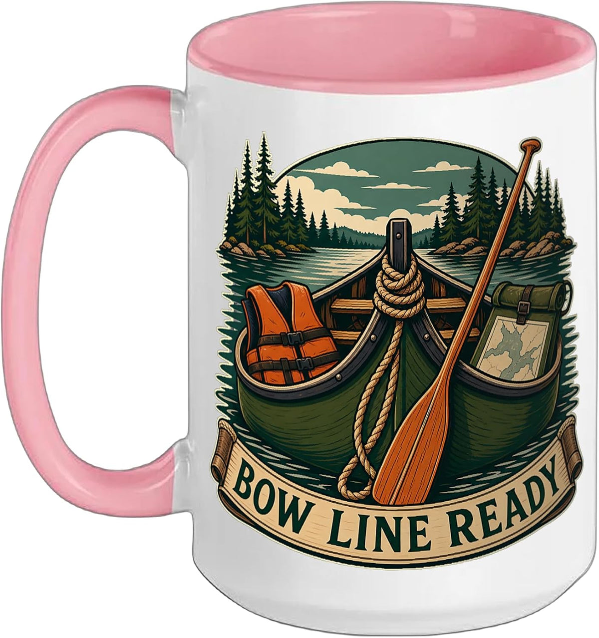 Bow Line Ready Canoe Rope Paddle Ceramic Mug