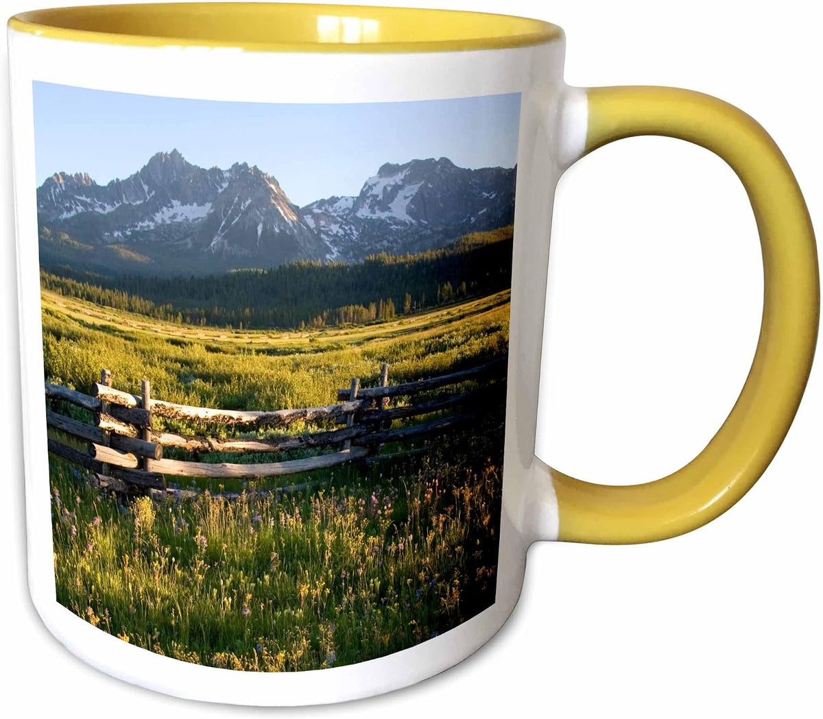 Sawtooth Mountains, Dusk, Stanley Basin Ceramic Mug