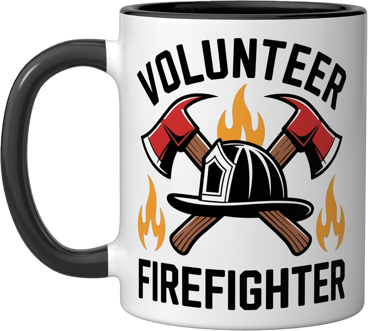 Volunteer Firefighter Funny Fireman Ceramic Mug