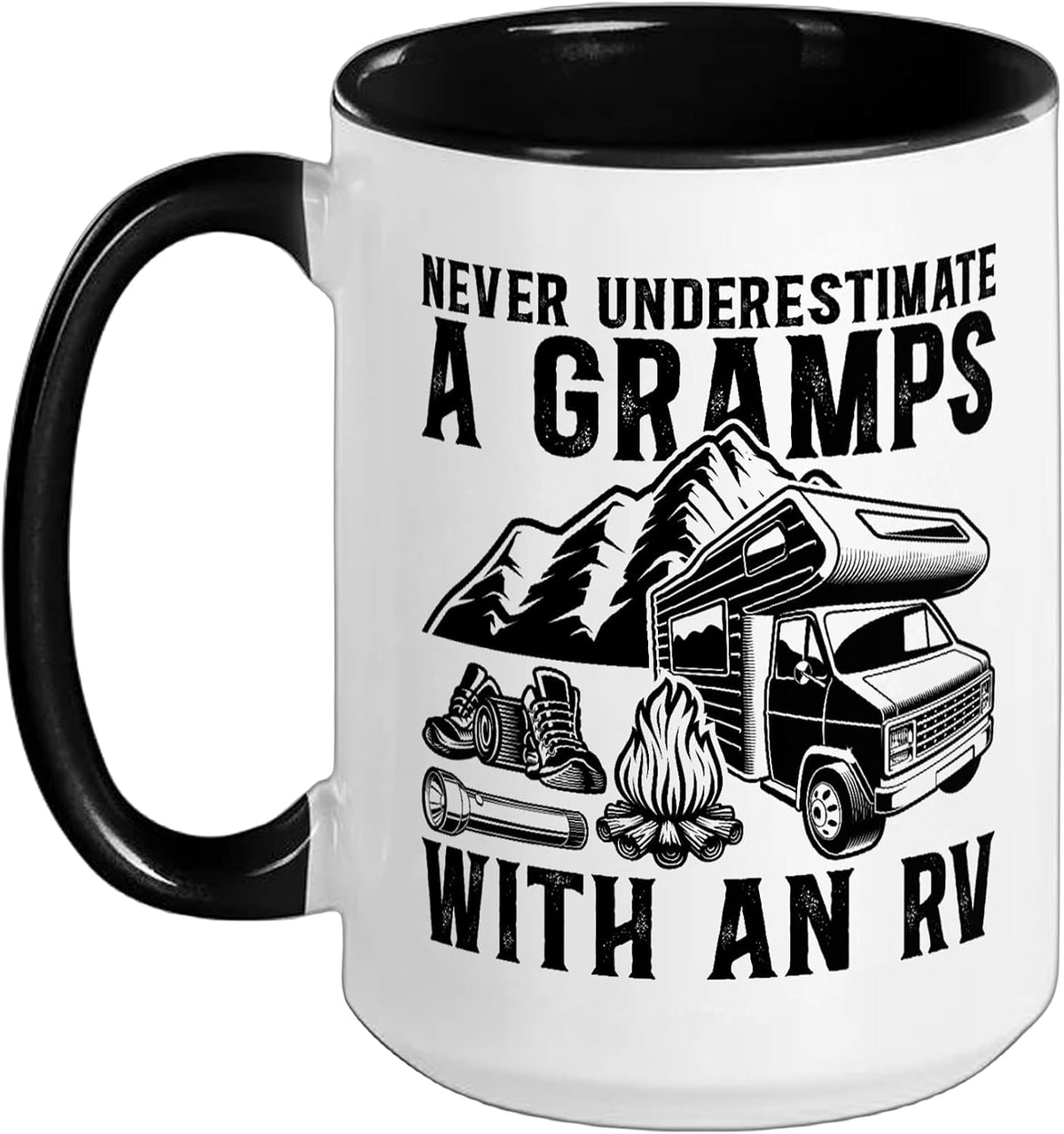 Gramps With An Rv Camping Gramps Grandpa Camper Gramps Ceramic Mug