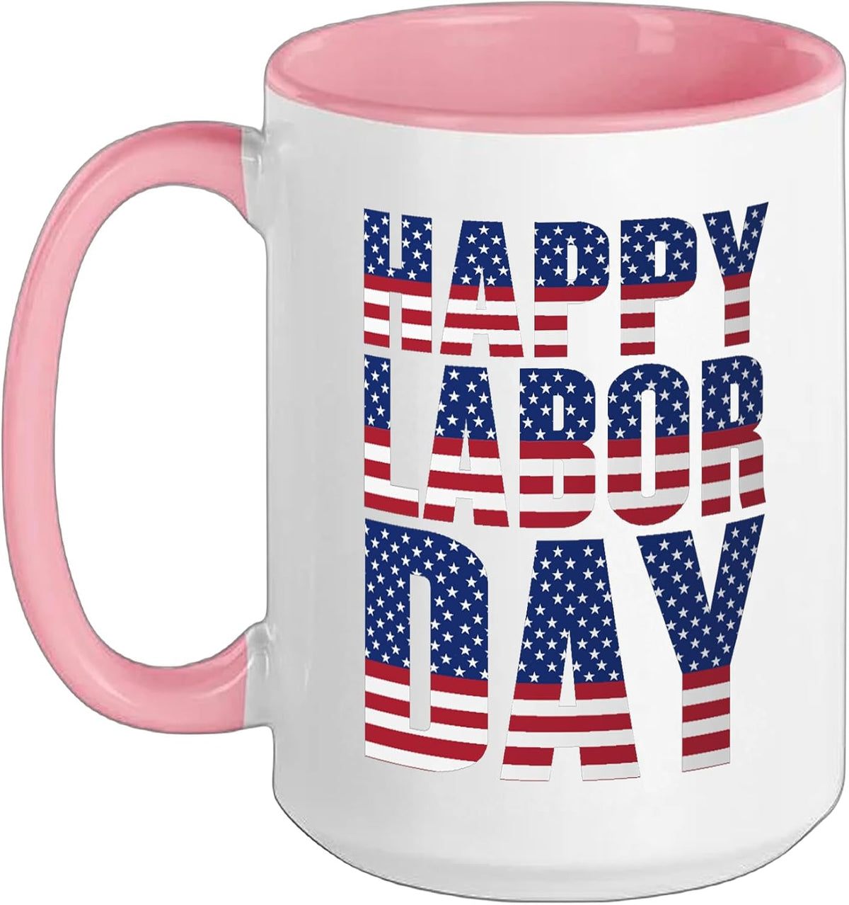 Happy Labor Day Typography Labor Day Ceramic Mug