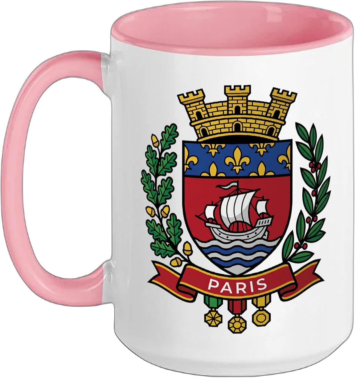 Coat Of Arms Paris France Souvenir City Tourist Gift Ceramic Mug