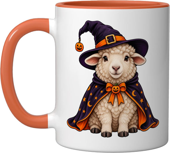 Sheep Dressed As A Witch Halloween Ceramic Mug