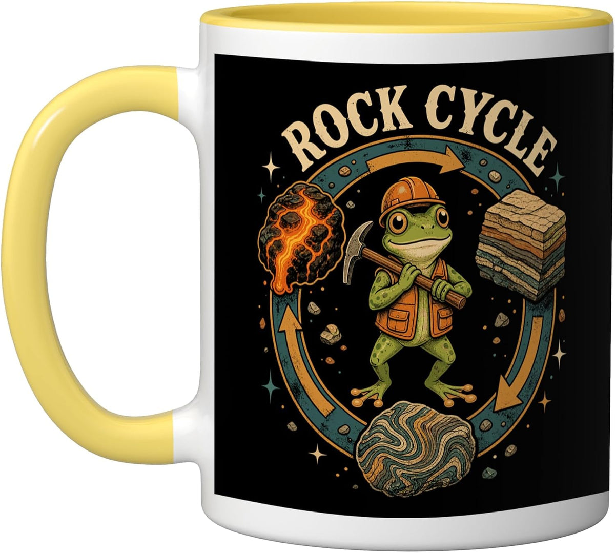 Rock Cycle Geology Frog Ceramic Mug
