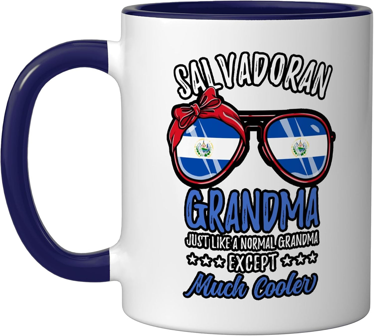 Cool Salvadoran Grandma Sunglasses Salvadoran Family Ceramic Mug