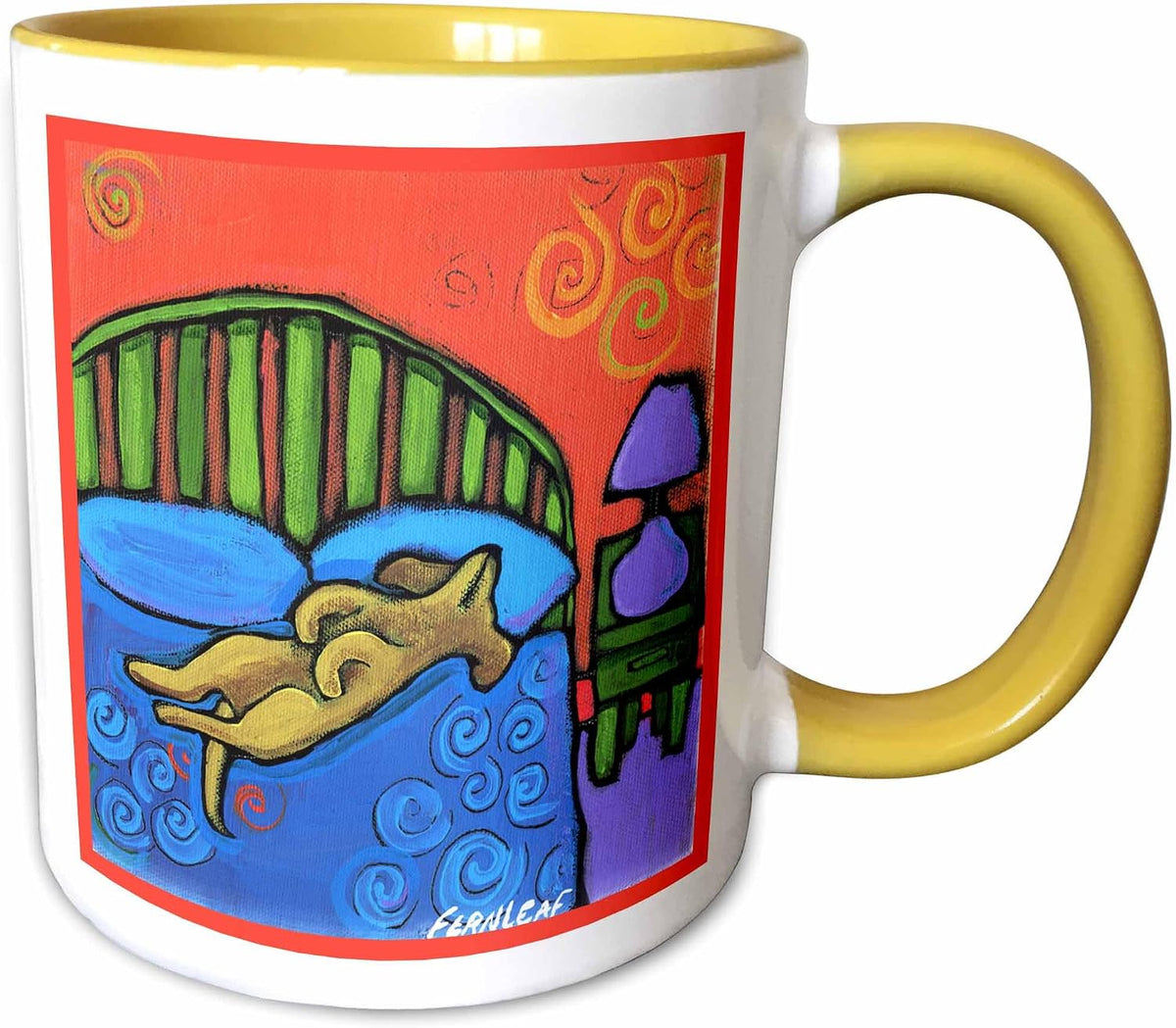 4 Houses With Dog Cute Pets Animals Ceramic Mug