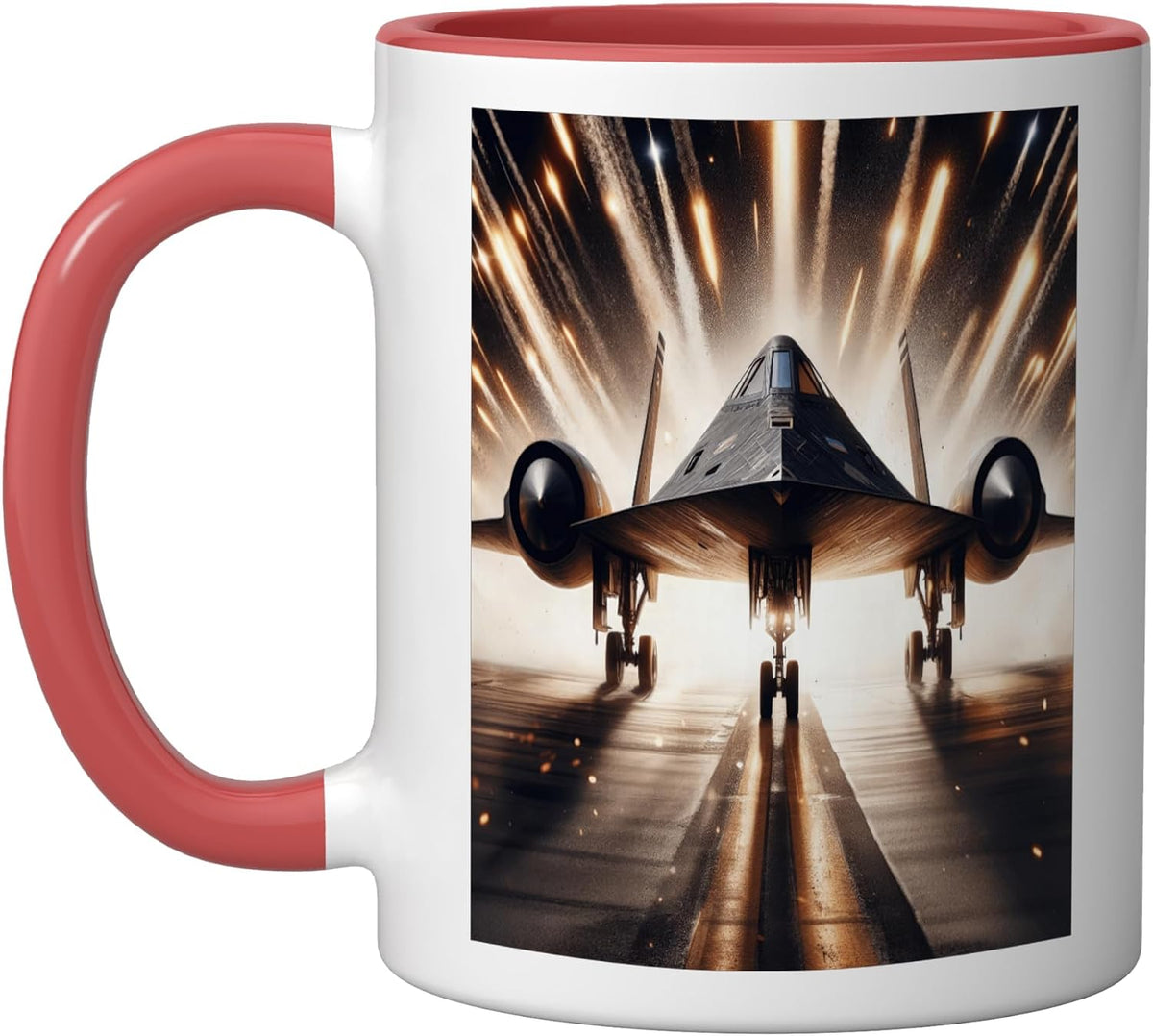 Sr 71 Blackbird Fighter Jet Military Aircraft Ceramic Mug