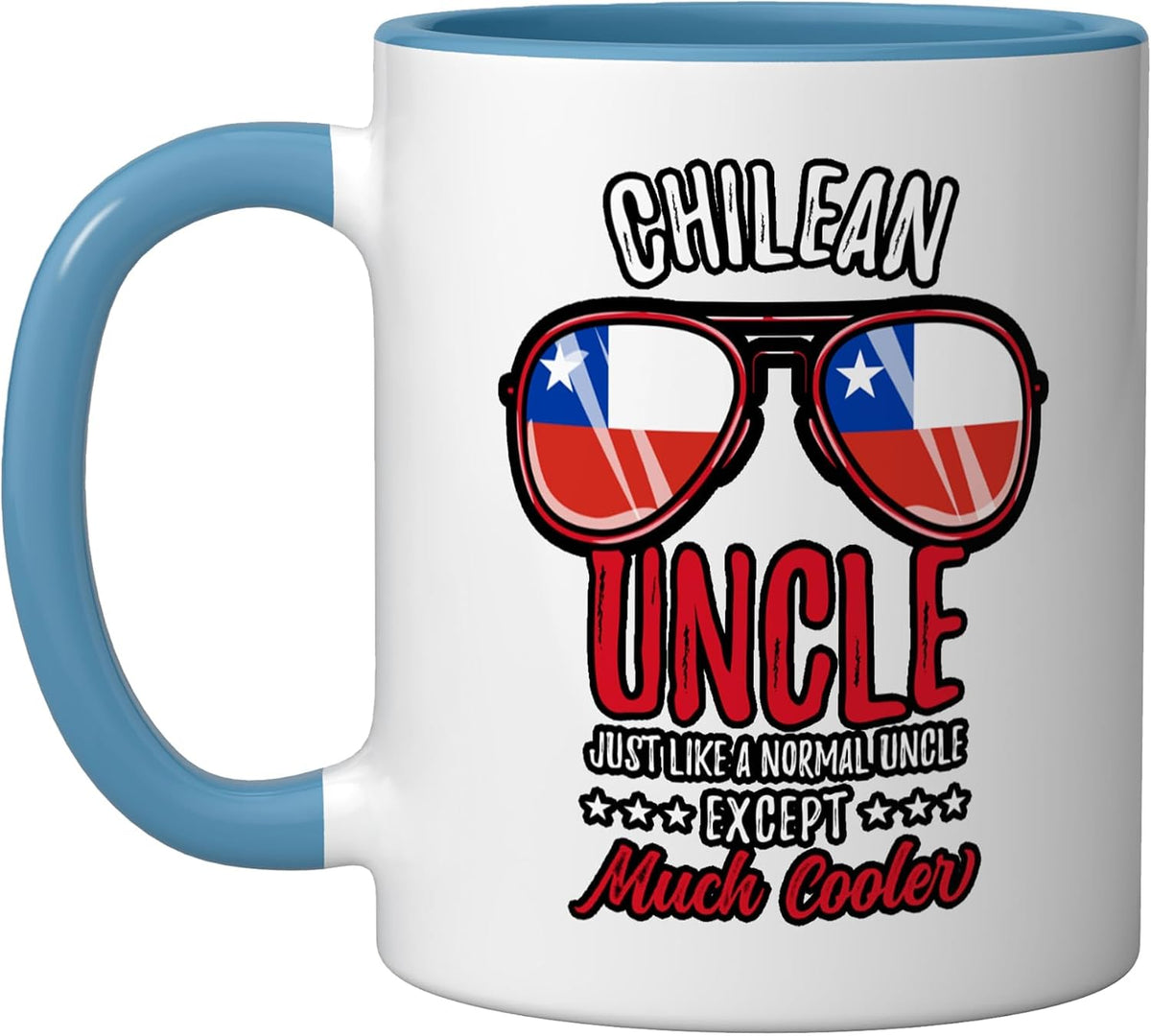 Cool Chilean Uncle Sunglasses Chilean Family Christmas Ceramic Mug