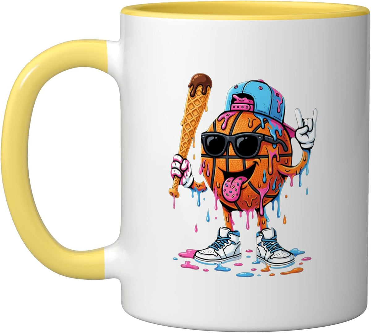 Drip Basketball Player Ice Cream Sprinkles Ceramic Mug
