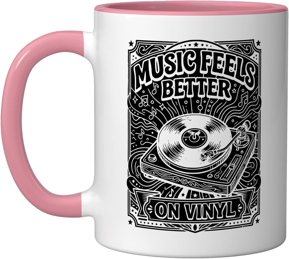 Vinyl Record Player Vinyl Collector Retro Music Lover Ceramic Mug
