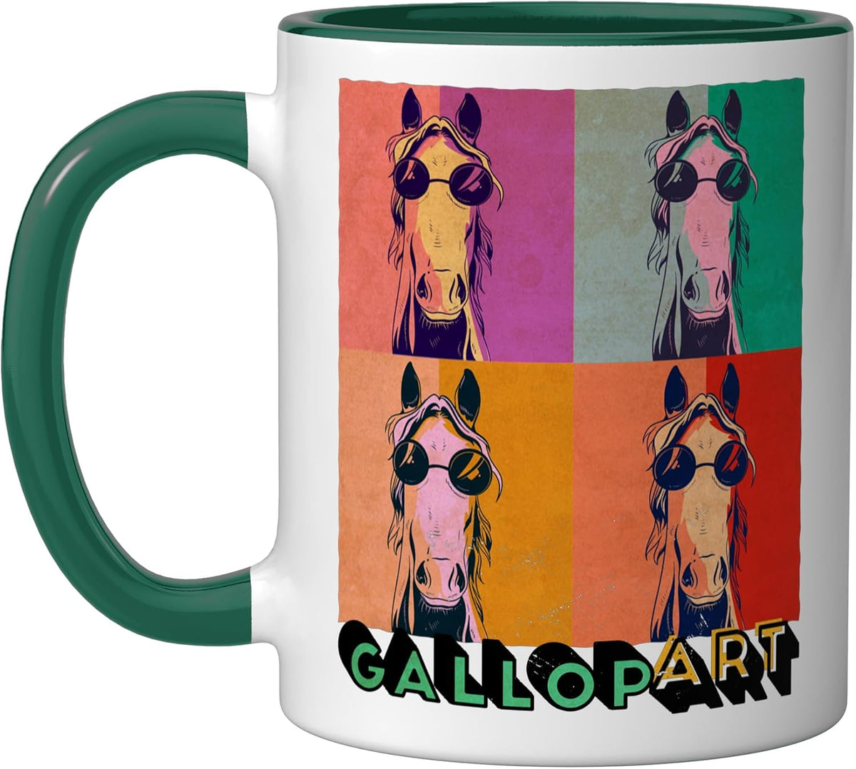 Horses Equestrian Horses Riding Gallop-Art Horse Ceramic Mug