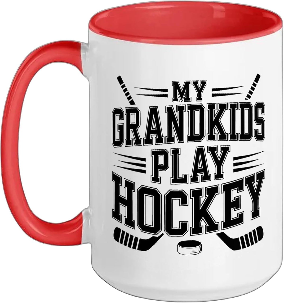 My Grandkids Play Hockey Proud Grandpa Ceramic Mug