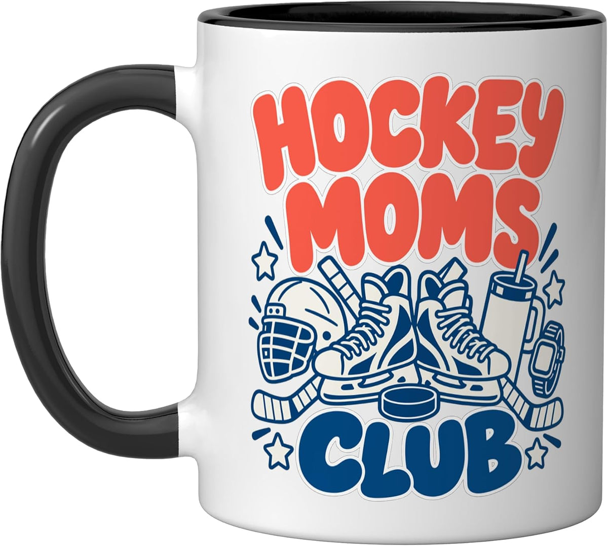 Hockey Moms Club Sport Season Game Day Ceramic Mug