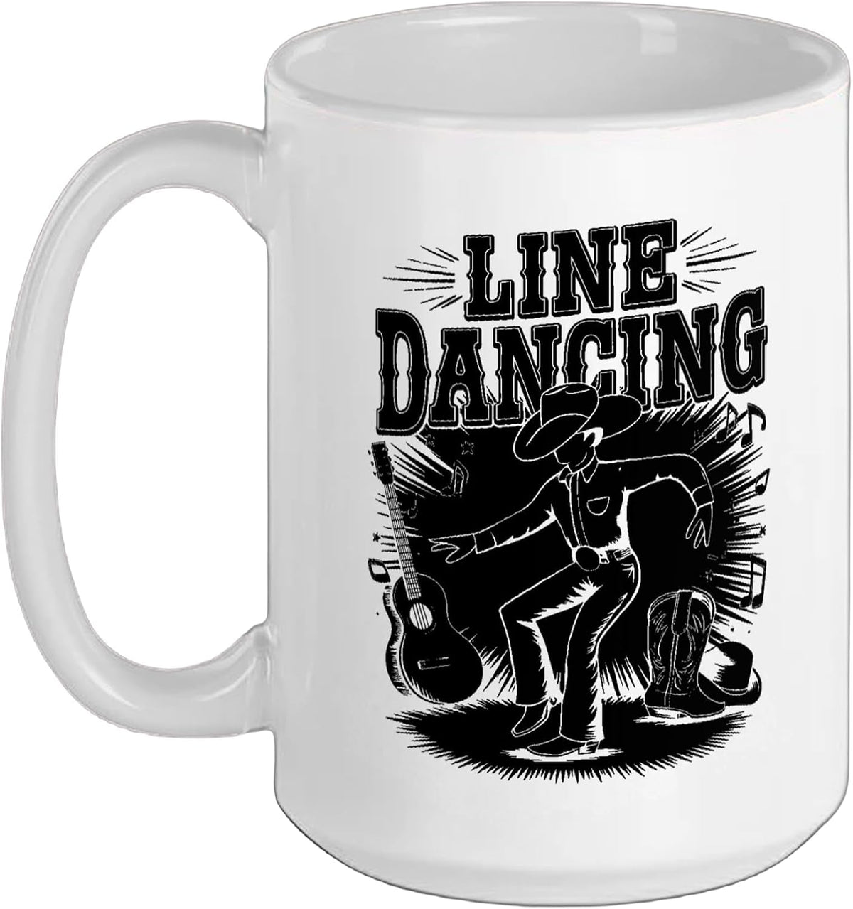 Line Dancing Ceramic Mug