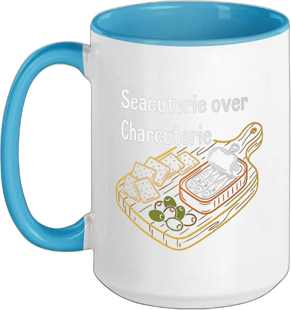 Tinned Fish Date Gourmet Sardines & Olives Snack Ceramic Mug