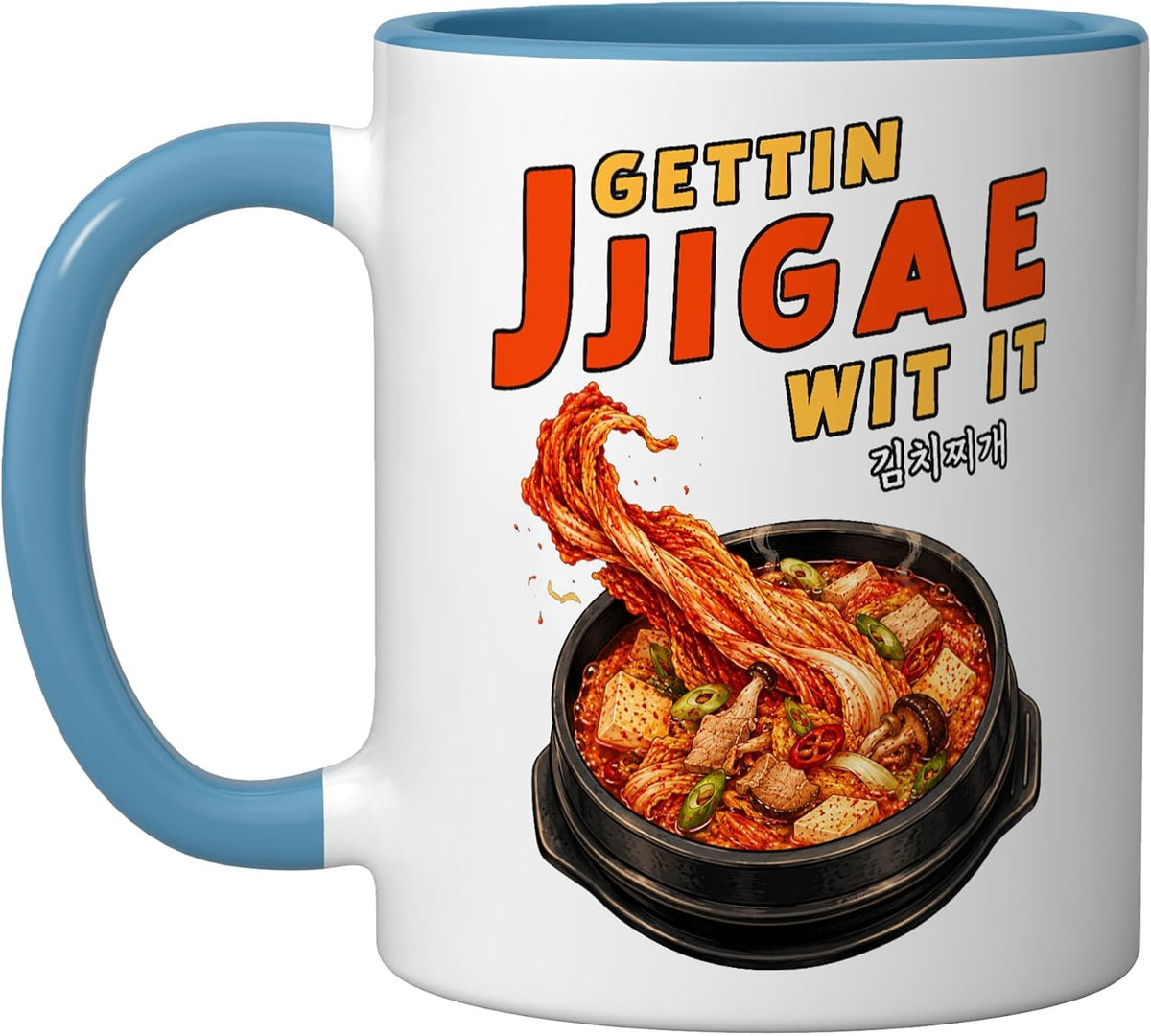 Gettin Jjigae Wit It Kimchi Jjigae Korean Stew Korean Food Ceramic Mug