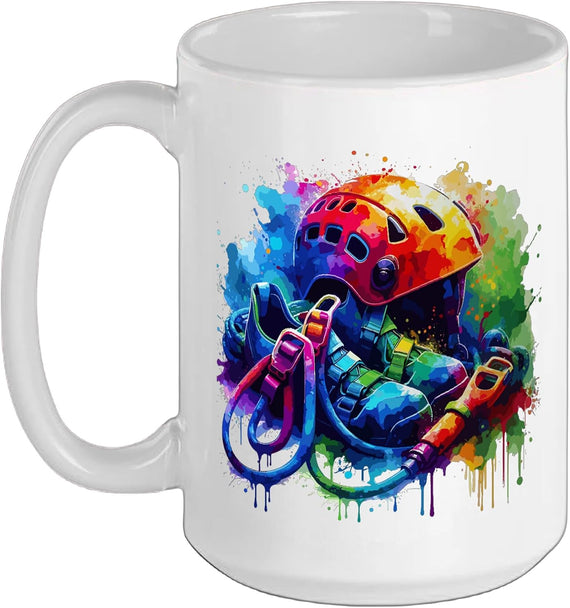Colorful Splash Art Canyoneer Canyoneering Canyoning Ceramic Mug