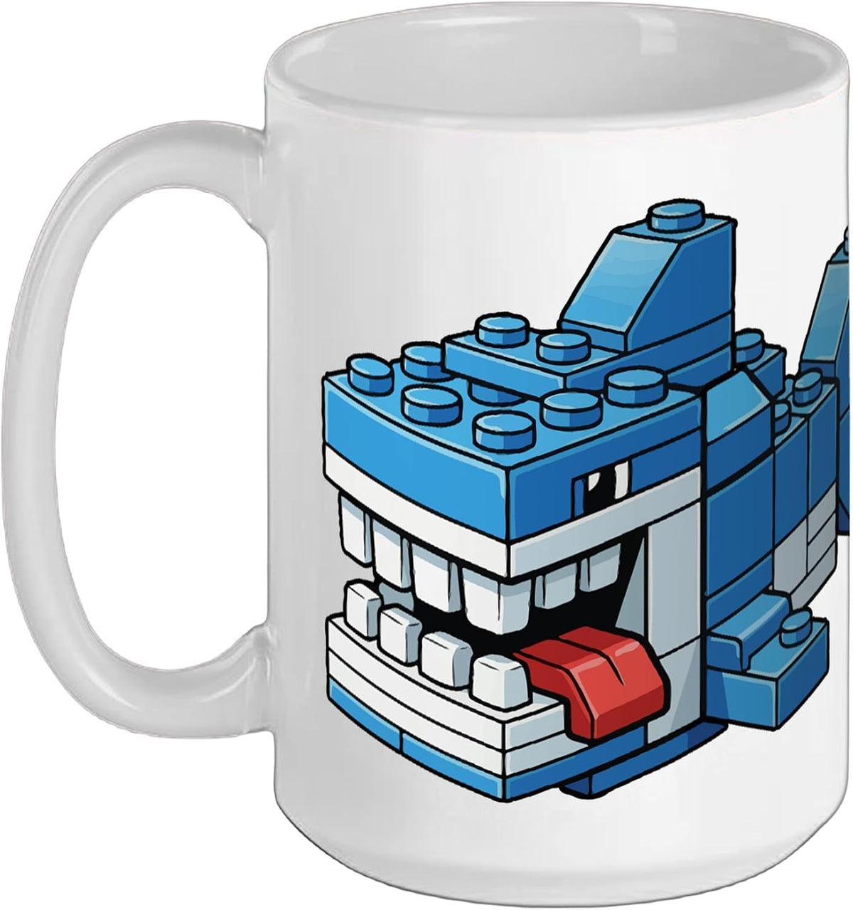 Master Builder Shark Building Bricks Ocean Ceramic Mug