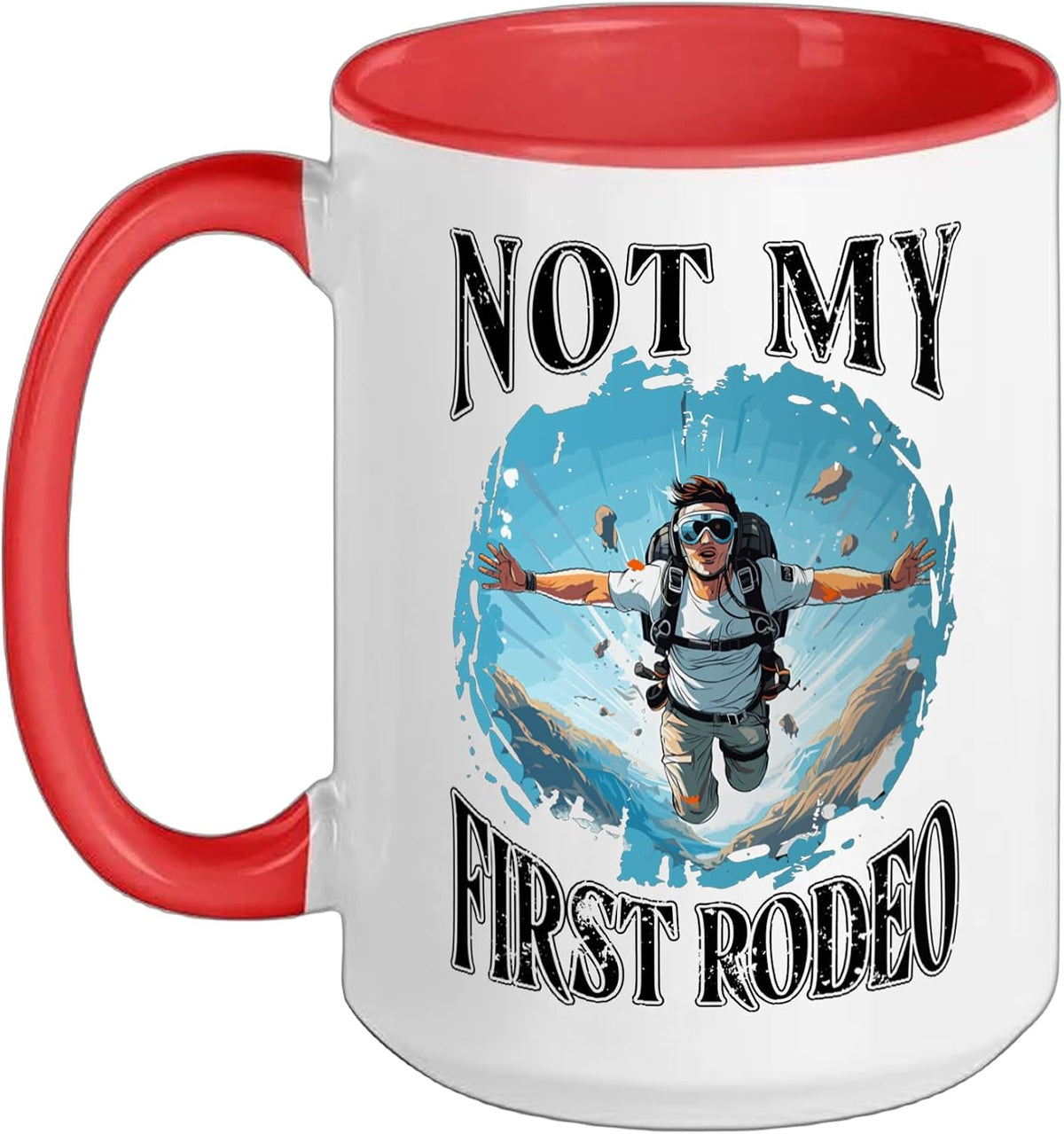 Parachuting Skydive Skydiving Parachutist Funny Skydiver Ceramic Mug