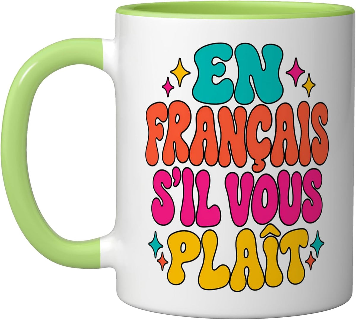 En FrançAis S'il Vous PlaîT French Learner Back To School Ceramic Mug