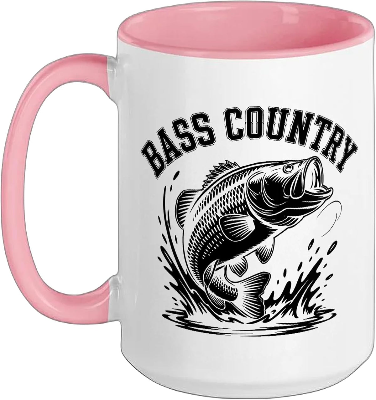 Largemouth Bass Country Lake Fishing Vintage Outdoor Life Ceramic Mug