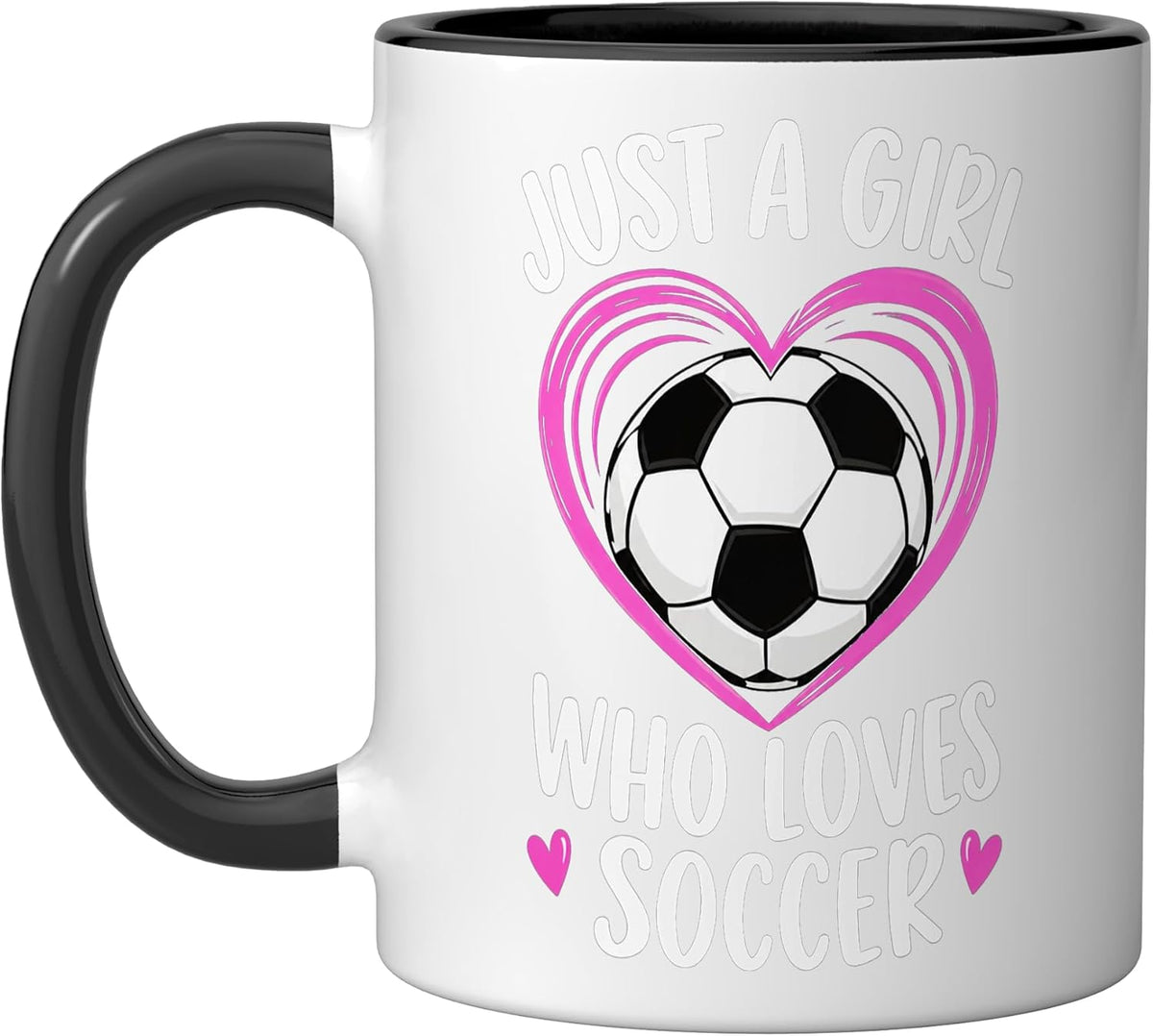 Just A Girl Who Loves Soccer Ball Sport Football Teens Ceramic Mug