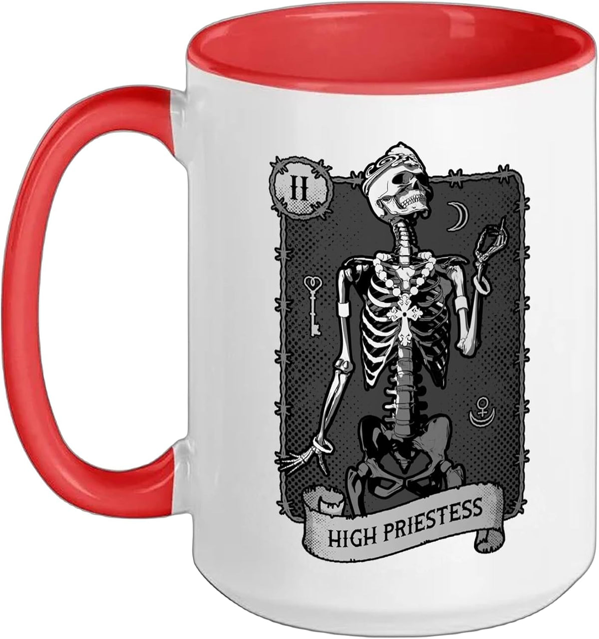High Priestess Tarot Card Occult Dark Feminist Astrology Ceramic Mug