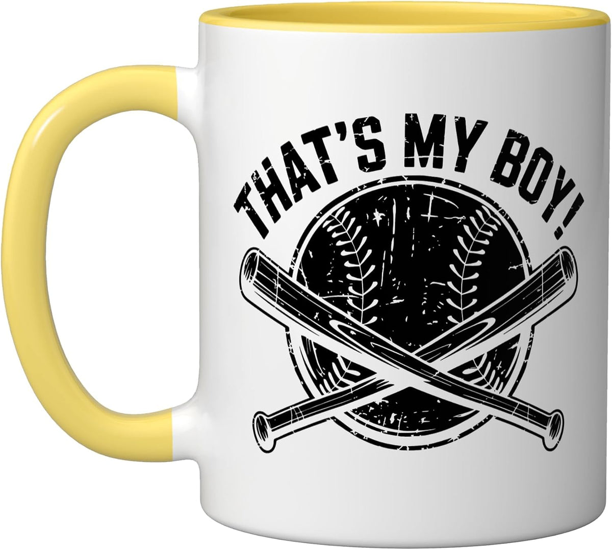 That's Grandson Batting Cleanup Baseball Grandpa Stadium Ceramic Mug