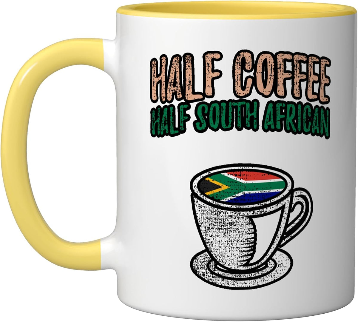 Half Coffee Half South African Vintage Ceramic Mug