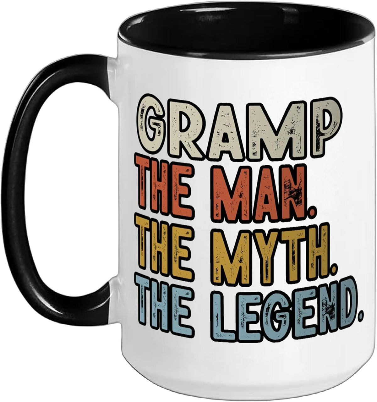 Gramp The Grandpa The Myth The Legend Fathers Day Vintage Ceramic Mug